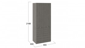 Шкаф для одежды с 2 дверями «Либерти» Хадсон в Боготоле - bogotol.katalogmebeli.com | фото 2