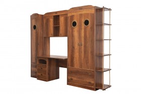 Шкаф комбинированный для белья «Навигатор» (Дуб Каньон) в Боготоле - bogotol.katalogmebeli.com | фото 6