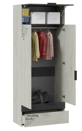 Шкаф комбинированный для одежды «Оксфорд-2» в Боготоле - bogotol.katalogmebeli.com | фото 2