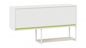 Шкаф навесной «Сканди» Дуб Гарден/Белый/Зеленый в Боготоле - bogotol.katalogmebeli.com | фото 1