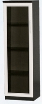 Шкаф нижний со стеклодверью ДЛЯ ГОСТИНОЙ ШНС-450 Венге/Дуб выбеленный в Боготоле - bogotol.katalogmebeli.com | фото