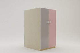 Шкаф под кровать второго яруса Грэйси (Розовый/Серый/корпус Клен) в Боготоле - bogotol.katalogmebeli.com | фото 2