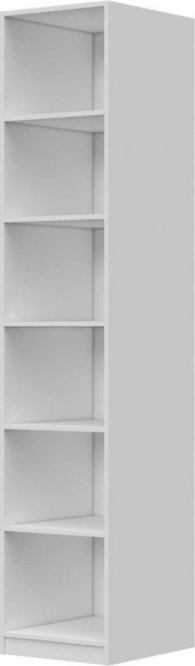 Шкаф ШР-1 зеркало, левый, Вива (Белый/Белый глянец/Платина) в Боготоле - bogotol.katalogmebeli.com | фото 2
