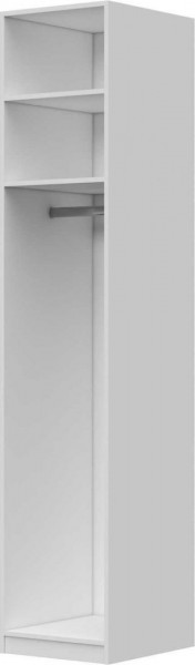 Шкаф ШР-1 зеркало, левый, Вива (Белый/Белый глянец/Платина) в Боготоле - bogotol.katalogmebeli.com | фото 3