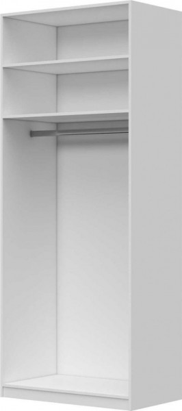 Шкаф ШР-2 без зеркал, Вива (Белый/Белый глянец/Платина) в Боготоле - bogotol.katalogmebeli.com | фото 2