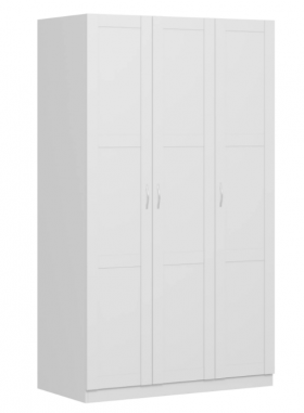 Шкаф трехдверный Пегас сборный белый в Боготоле - bogotol.katalogmebeli.com | фото