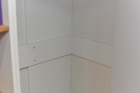 Шкаф угловой «Оксфорд» (Ривьера/Белый с рисунком) в Боготоле - bogotol.katalogmebeli.com | фото 5