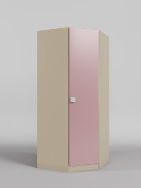 Шкаф угловой (угловая секция) Грэйси (Розовый/корпус Клен) в Боготоле - bogotol.katalogmebeli.com | фото 1