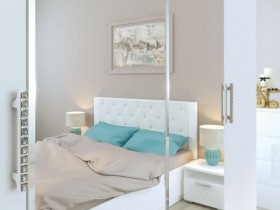 Спальня Тиффани (Белый текстурный) в Боготоле - bogotol.katalogmebeli.com | фото 2