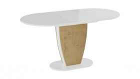 Стол обеденный «Монреаль» Тип 1 (Белый глянец/Бунратти) в Боготоле - bogotol.katalogmebeli.com | фото 2