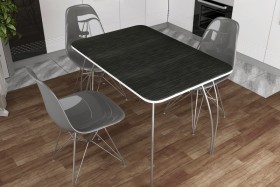 Стол обеденный Титан Черный Распродажа в Боготоле - bogotol.katalogmebeli.com | фото