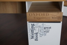 Стол с ящиками «Оксфорд» (Ривьера/Белый с рисунком) в Боготоле - bogotol.katalogmebeli.com | фото 9