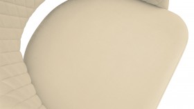 Стул «Калипсо» К1К Черный муар/Велюр Confetti Cream в Боготоле - bogotol.katalogmebeli.com | фото 3