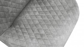 Стул «Оливер» К1С Черный муар/Микровелюр Wellmart Silver в Боготоле - bogotol.katalogmebeli.com | фото 3
