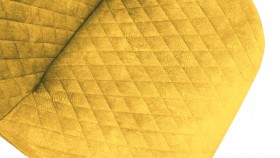 Стул «Оливер» К1С Черный муар/Микровелюр Wellmart Yellow в Боготоле - bogotol.katalogmebeli.com | фото 3