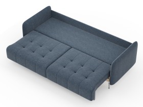 Валериан диван трёхместный прямой Синий, ткань RICO FLEX 101 в Боготоле - bogotol.katalogmebeli.com | фото 3