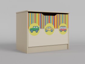Ящик для игрушек Клаксон (Бежевый/корпус Клен) в Боготоле - bogotol.katalogmebeli.com | фото