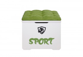 Ящик-пуфик 50 см Спорт 76 Зелёный в Боготоле - bogotol.katalogmebeli.com | фото