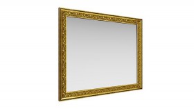 Зеркало навесное "Айрум"/(дуб кальяри / профиль: золото с орнаментом) в Боготоле - bogotol.katalogmebeli.com | фото 1